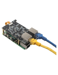 Placa de Expansión HAT PCIe Doble Puerto Ethernet 2.5G ZDE