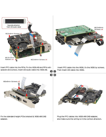 Geekworm KVM-A8 para Raspberry Pi 4 - Control Remoto HDMI Geekworm KVM-A8 para Raspberry Pi 4 - Control Remoto HDMI
