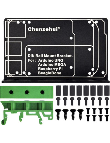 Soporte de Montaje en Riel DIN Electronics-Salon para Raspberry Pi y BeagleBone