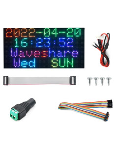 Panel LED RGB 64x32 Waveshare 2048 LEDs Brillo Ajustable