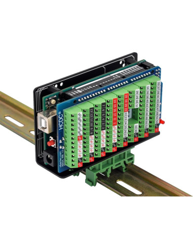 Soporte de Montaje en Riel DIN Electronics-Salon para Raspberry Pi y BeagleBone
