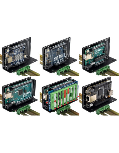 Soporte de Montaje en Riel DIN Electronics-Salon para Raspberry Pi y BeagleBone