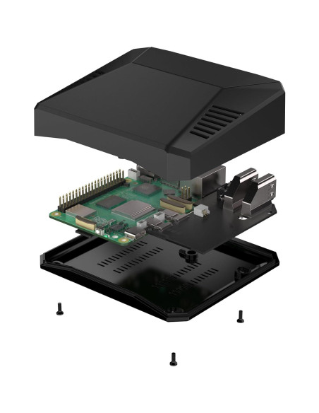 Caja Argon ONE V3 para Raspberry Pi 5 - Aluminio Negro