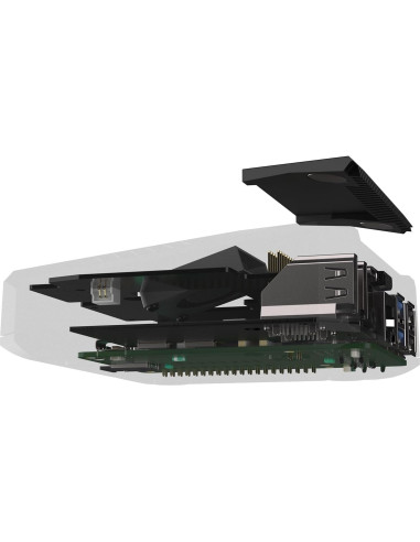 Caja Argon ONE V3 para Raspberry Pi 5 - Aluminio Negro