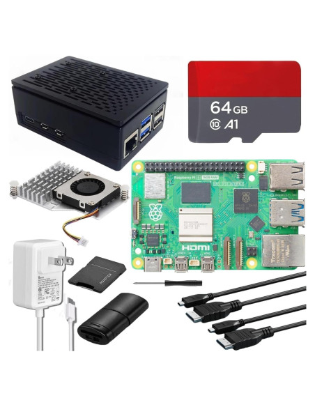 Kit Vemico Raspberry Pi 5 16GB con Enfriador y Fuente 27W