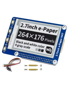 Pantalla E-Ink HAT 2.7" Waveshare 264x176 para Raspberry Pi