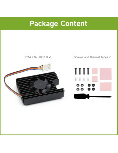 Ventilador de Refrigeración Waveshare FAN-3007-B para Raspberry Pi CM4 2