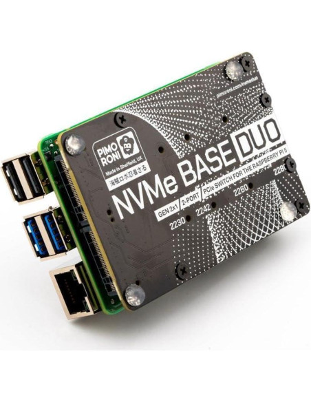 Base NVMe M.2 HAT para Raspberry Pi 5 AAAwave 2 TB