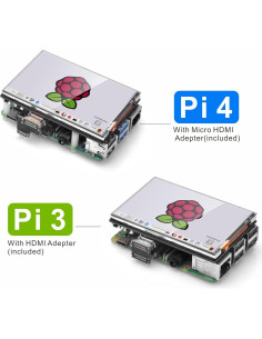 Pantalla Táctil LCD 3.5" OSOYOO para Raspberry Pi 2B 3B 4 2