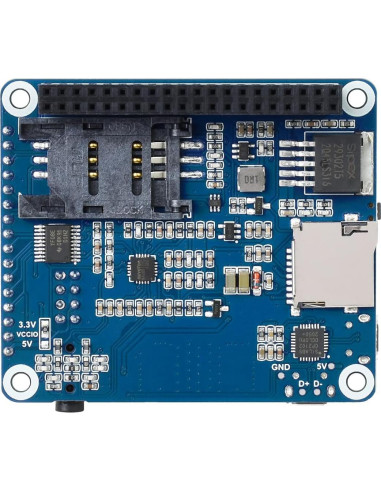 Módulo Waveshare HAT 4G GSM GNSS para Raspberry Pi