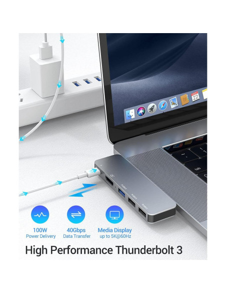 Adaptador USB C RayCue para MacBook Pro/Air 4K HDMI