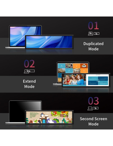 Monitor Táctil 8.8" SCXryllexa FHD 1920x480 para PC