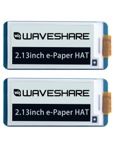 Pantalla E-Ink 2.13" Waveshare HAT para Raspberry Pi 250x122