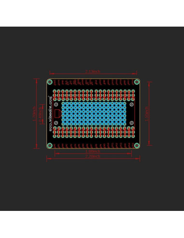 Placa de Expansión Treedix para Raspberry Pi Pico 43.2x57.8mm