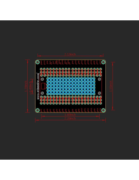 Placa de Expansión Treedix para Raspberry Pi Pico 43.2x57.8mm