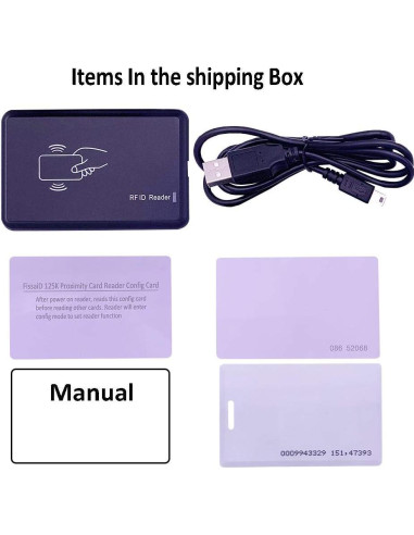 Lector RFID USB 125KHz dayToy para tarjetas EM4100 y 1326