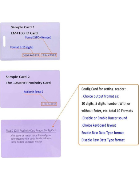 Lector RFID USB 125KHz dayToy para tarjetas EM4100 y 1326