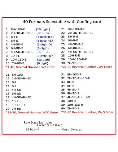 Lector RFID USB 125KHz dayToy para tarjetas EM4100 y 1326