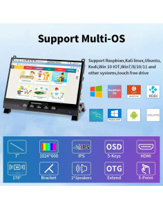 Pantalla Táctil HDMI 7" Magedok T007-2 1024x600 IPS 2
