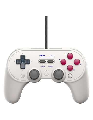 Controlador con cable 8BitDo Pro 2 para Switch y PC - Edición G Clásica