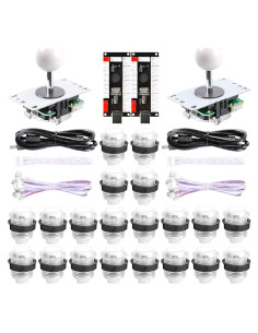 Kit Arcade DIY LED 2 Jugadores Easyget con Joystick y Botones