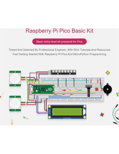 Kit de Inicio Raspberry Pi Pico Waveshare con Tutoriales 2