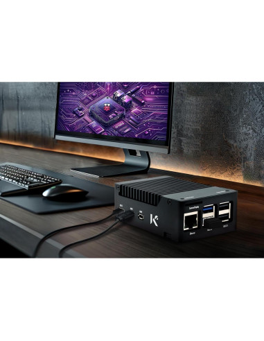 Caja de Aluminio KKSB para Raspberry Pi 5 con Disipador