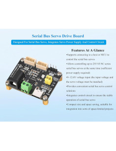 Controladora de Servos UeeKKoo 2PCS Bus Serial 253 Servos 2