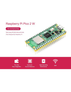 Placa Microcontrolador Pico 2 W Waveshare RP2350 WiFi y Bluetooth 2