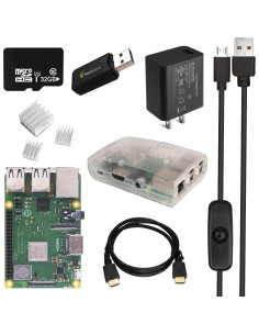 Kit de Inicio Raspberry Pi 3 B+ MakerSpot con Cargador 3A 2
