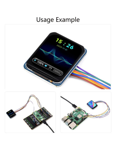Módulo Pantalla LCD IPS 1.5" Wonrabai 240x280 RGB SPI
