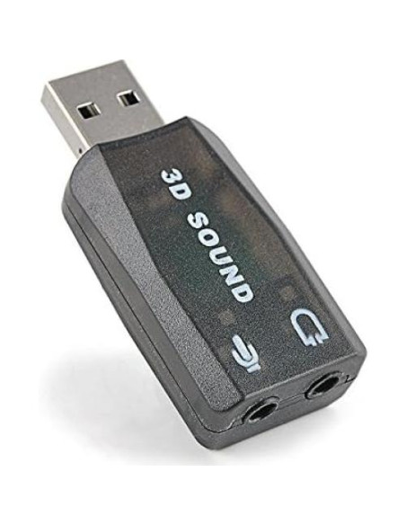 Adaptador de Sonido USB VizGiz 3 Pack 5.1 Canal 3D Plug and Play