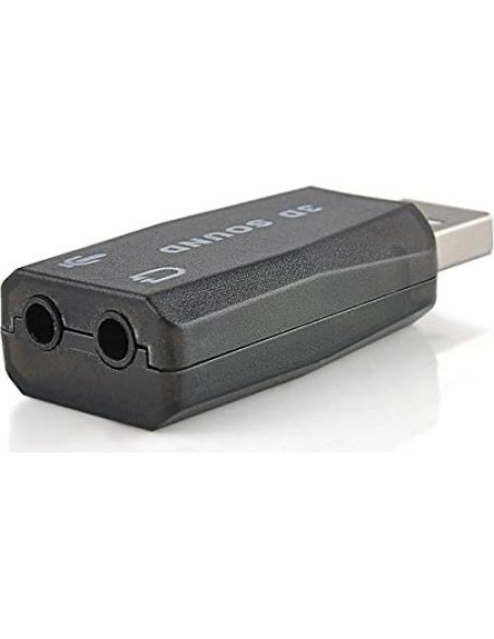 Adaptador de Sonido USB VizGiz 3 Pack 5.1 Canal 3D Plug and Play