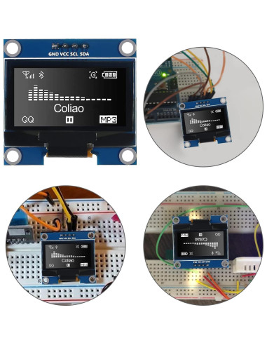 4 Módulos Pantalla OLED 1.3" IIC I2C 128x64 Coliao