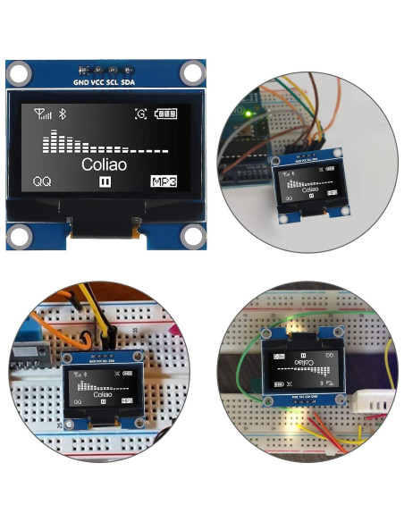 4 Módulos Pantalla OLED 1.3" IIC I2C 128x64 Coliao