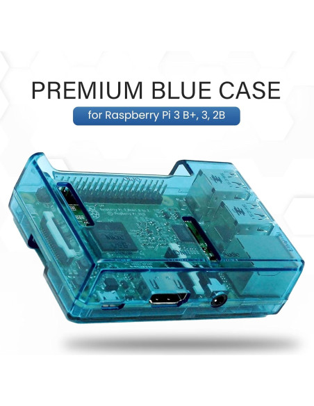 Carcasa Protectora Azul SB Components para Raspberry Pi 2 B+