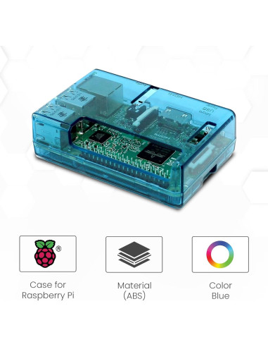 Carcasa Protectora Azul SB Components para Raspberry Pi 2 B+