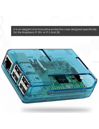 Carcasa Protectora Azul SB Components para Raspberry Pi 2 B+