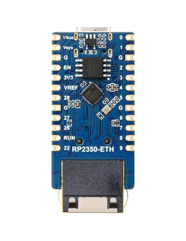 Placa de Desarrollo Mini RP2350-ETH Waveshare, Microcontrolador Doble Núcleo, Ethernet