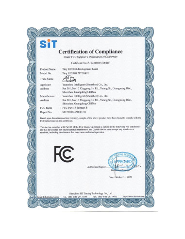 Placa MCU WisdPi Tiny RP2040 4MB Flash 26 GPIO USB-C