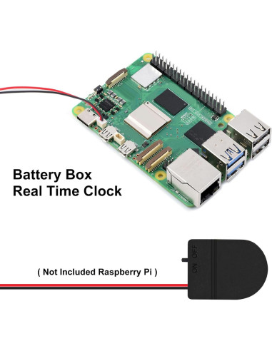 6 Piezas Caja de Batería RTC Coliao para Raspberry Pi 5