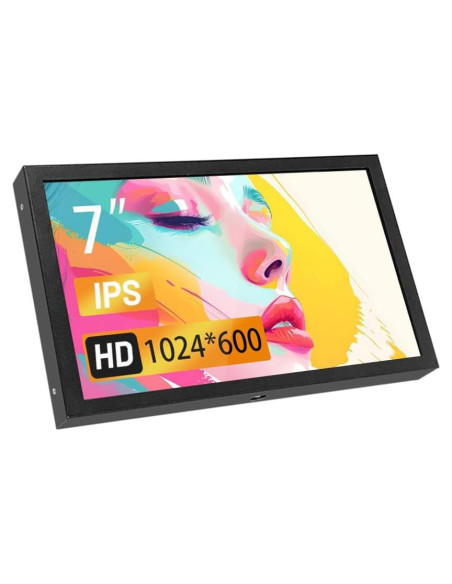 Pantalla LCD 7" JLTTEK 1024x600 HDMI para Raspberry Pi