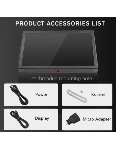 Pantalla LCD 7" JLTTEK 1024x600 HDMI para Raspberry Pi