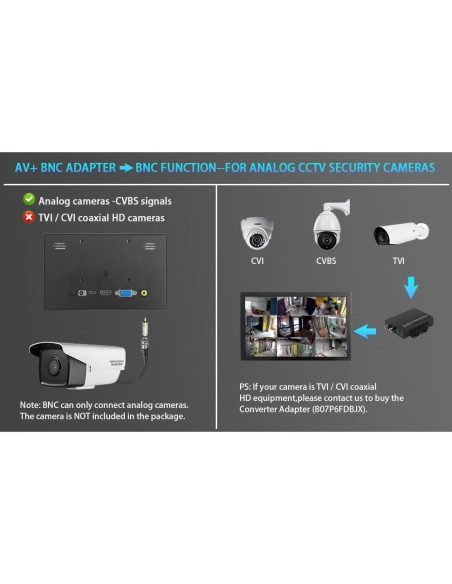 Pantalla LCD 7" JLTTEK 1024x600 HDMI para Raspberry Pi