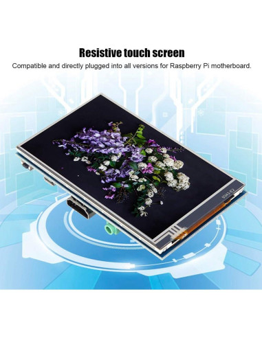 Pantalla Táctil Resistiva 4" HDMI para Raspberry Pi - 800x480