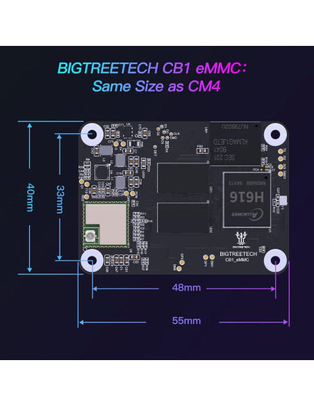 Placa de Control Central BIGTREETECH CB1 eMMC 32GB 1GB RAM
