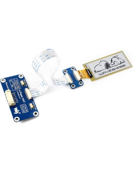 Pantalla Flexible E-Ink HAT 2.13" Waveshare 212x104 SPI Pantalla Flexible E-Ink HAT 2.13" Waveshare 212x104 SPI