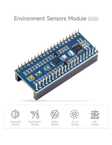Módulo de Sensores Ambientales Waveshare Pico I2C