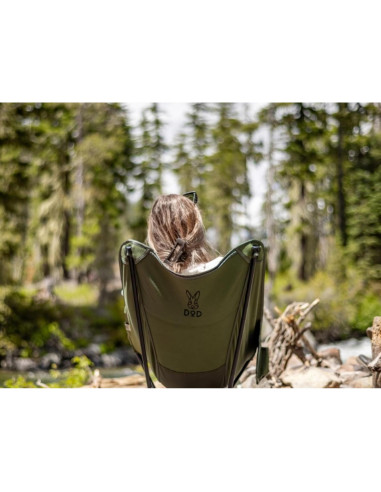 Silla Sugoi DOD Ajustable para Camping Oliva Plegable