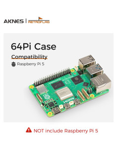 Caja AKNES RetroFlag para Raspberry Pi 5 con Ventilador y Disipadores 2